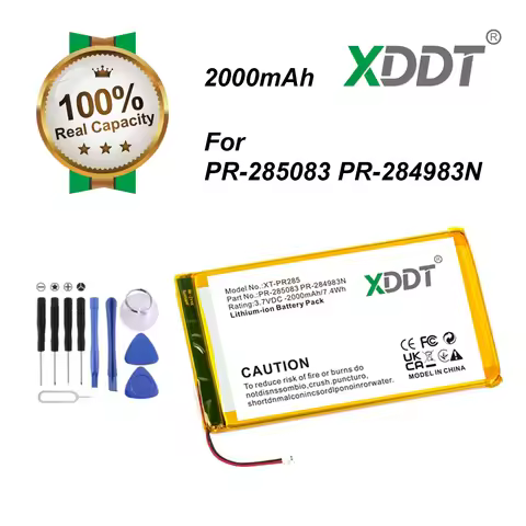 2000mAh PR-285083 PR-284983N Battery For Kobo Glo HD Tolino , Kobo Clara HD E-book Accumulator 2-wir