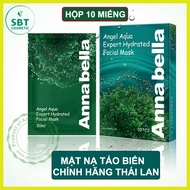 Hộp 10 Miếng Mặt Nạ Tảo Biển Annabella Thái Lan Facial Mask 30ml – Dưỡng Ẩm Làm Sạch Dầu Nhờn Chống 
