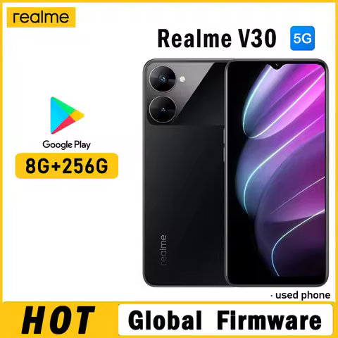 OPPO Realme V30 5G smartphone Global firmware MTk Dimensity 700 realme UI 3.0 6.5" 8GB 256GB Android