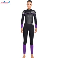 DIVE & SAIL Premium 3MM Neoprene Wetsuit ผู้ชาย One-Piece ชุดอุ่น Surf ดำน้ำชุดตกปลา Spearfishing Ki
