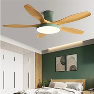 Nordic ceiling fan in dining room, living room, household large wind ceiling fan, low floor, 52 inch
