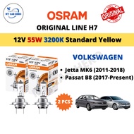 OSRAM Original Line H7 Halogen Headlamp Bulb (2pcs) 12V 55W Mentol Depan for Volkswagen Jetta MK6 /