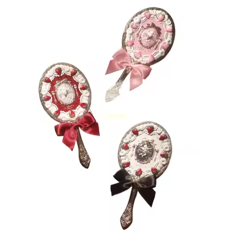 Flower Knows Strawberry Cupid Hand Mirror Flowerknows Makeup Mirrors Vintage Mirror