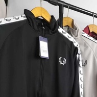 FRED PERRY TRACKTOP JACKET FOR MEN AND WOMEN WITH FULL EMBROIDERED LOGO PREMIUM LOTTO SPORTS JACKET/