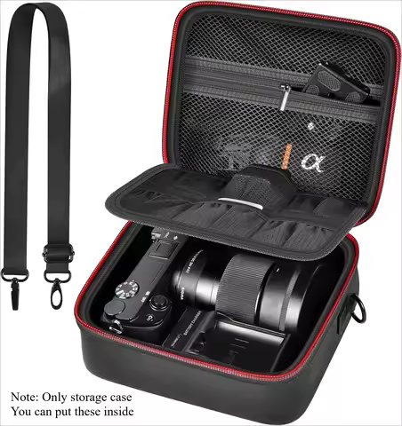 Camera Storage Case for Sony Alpha ZV-E10 Alpha a6400/ a6700/ a6100/ a6000/ a6600/ a6500 Mirrorless 