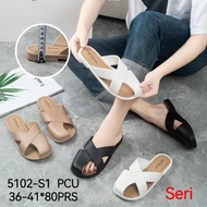 SINSIN women's flexible flip-flops, anti-slip, comfortable, trendy home sandals