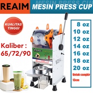 REAIM Mesin Cup Sealer 0-20 Oz Press Gelas Plastik Plastik Cup Sealer murah