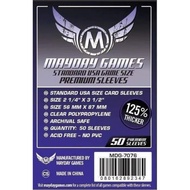 Premium Card Sleeves 56x87 mm - USA Standard - Board Game - Mayday