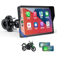 WonVon 5 Inch Wireless Dual Bluetooth Motorcycle Carplay GPS Navigation Apple Carplay Android Auto