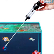 LUCILLE Fish Tank Feces Suction Tool, Plastic Strong Suction Fish Feces Suction Pipe, Portable with 