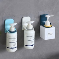 Plastic Wall Mounted Storage Rack Organizer Bottle Holder Shower Shampoo Hook Shampoo Bottle Shelf Shower Gel Rack Bathroom Accessories