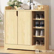 Rak Sepatu Minimalis 1 Laci 2 Pintu 4 Rak Susun - Lemari Sepatu Sudah Dirakit Dan Bisa Custom