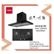Teka DSI 90 AD VR2 Hood (1500m3/h) + GTI 2G AI AL Hob (5.2KW) with Timing board up to 180min