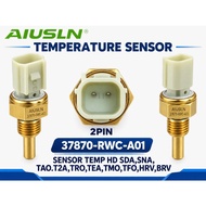 AIUSLN Temperature Sensor 37870-RWC-A01 2Pin Threaded Replacement Sensor