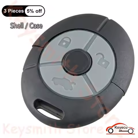 KEYECU Replacement Fob 3 Buttons Remote Control Car Key Shell Case Cover for Rover Streetwise MG TF 