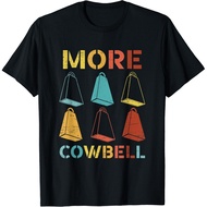 Vintage Colours Concert Music More Cowbell Retro Gift T-Shirt