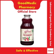 Lakewood Organic Pure Cranberry Juice (946ml)