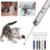 Mini Cat Dog Fun 4mW Pointer Red Light Laser LED Training Torch Pet Toys Pen 2-In-1 Cat Pet Toy Red 