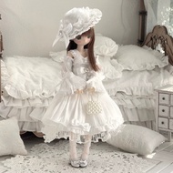 Azone, ob22, ob24 Doll Clothes White Dress Hat Set