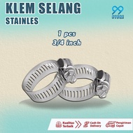 KLEM SELANG GAS / KLEM SELANG AIR / KLEM 5/8 INCH / KLEM STAINLESS OBENG MURAH