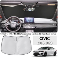 Honda Civic 10th 11th Generation Civic FC FE Custom Fit Windscreen Sunshade Cover