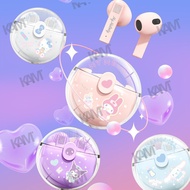 【In stock】Kam Kawaii Sanrio True Wireless Headset LY318 Wireless Bluetooth 5.3 Noise Cancelling sports stereo Gaming Earbuds Headphones Touch Control  HiFi Earbud gift Hello Kitty