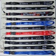 Lanyard Honda Toyota Mazda Nissan Mitsubishi Ralliart ford Tesla Lexus Audi MINI BMW Lanyards Motors