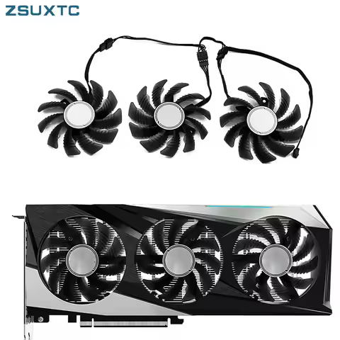 T128010SU RTX3060 Cooler Fan Replacement For Gigabyte GeForce RTX 3060 Ti RX 6600 6700 XT GAMING Gra
