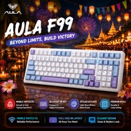 AULA F99 Mechanical Gaming Keyboard, RGB Hot Swappable Switches, Wireless, 99 Keys Layout, for PC Ga