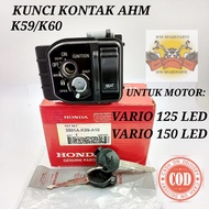 KUNCI KONTAK SET HONDA AHM K59/K60 ASLI HONDA AHM UNTUK MOTOR VARIO 125 LED DAN VARIO 150 LED