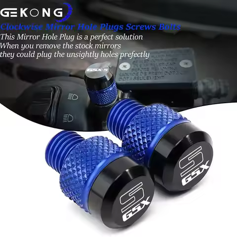 Motorcycle M10 Mirror Hole Plug Caps For GSXS 125 750 950 1000 GSX S 1000 GT GSX8S GSX-S1000GT/GX GS