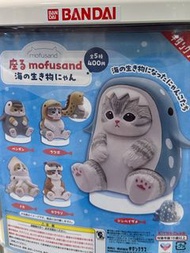 Mofusand 扭蛋 最新海洋生物系列 一套五隻  鯊魚貓