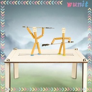 [Wunit] Two Player Battle Desktop Thread Puppet Game Game Wooden Fencing Puppets Game for Kids Children Holiday