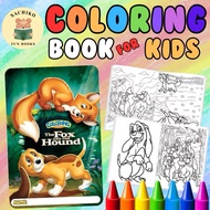 DISNEY CLASSIC FOX AND THE HOUND KIDS COLORING BOOK SACHIKO PRINTS