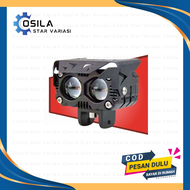 Lampu Tembak Sorot LED Laser Gun V12 SQL2 SQL 2 Mata Mobil Motor D2 - SQL2 V12 Putih + Kuning
