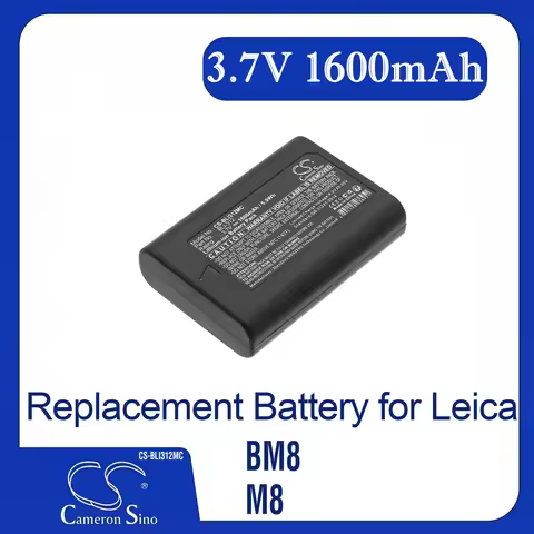 Cameron Sino Replacement Battery for Leica BM8, M8, M8.2, M9 14464, M9-M, M9-P, Fits P/N BLI-312,BP-