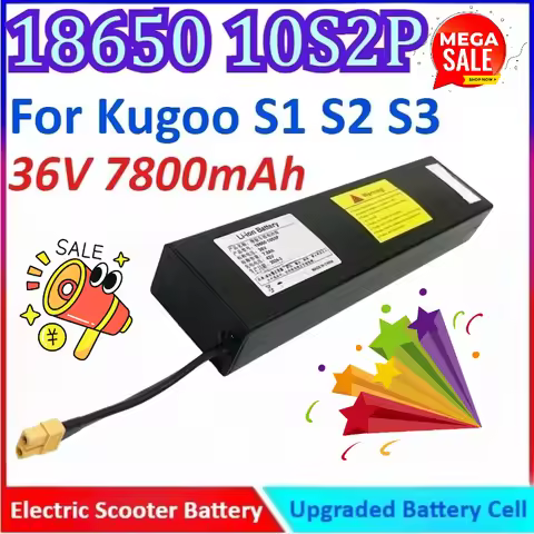 10S2P 36V 7800mAh 18650 Electric Scooter Battery for Kugoo S1 S2 S3 with JST-XT60 Plug High Quality 