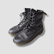 VINTAGE Dr. Martens DOC 1460 J COMBAT BOOTS (Dr. Plain Leather 1460 Black) Size 37