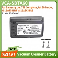 High Quality 21.6V 5000mAh VCA-SBTA60 Replacement Battery For Samsung Jet 75E Complete,Jet 60 Turbo,