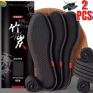 Bamboo Charcoal Antibacterial Insoles for Men Breathable Deodorant Sport Shoe Pads Male Absorb-Sweat