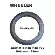 4 Inch Rubber Grommet PVC Pipe Packing Dutch Bucket System Hydroponic Water Filter 4" PVC Pipe WHEEL