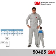 3M 50425 Reusable Coverall ชุดสีเทา ป้องกันฝุ่นและสารเคมี ล้างทำความสะอาดได้