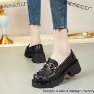 New Spring/Summer Women's Leather Shoes - Elevated Heel