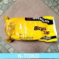 SWALLOW BICYCLE INNER TYRE 26 x 2.125-2.35 AV MOTORCYCLE VALVE Bicycle Spare Parts