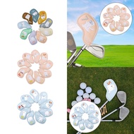 [mcfsnzwtxz1bw] 9Pcs Golf Iron Covers Set Golf Clubs Case Protective Golf Club Headcovers