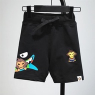 23 Summer New Fashion Brand Gorilla Boys' Cotton Shark Fifth Pants Children's Loose Shorts Baby Black Thin Middle Pants