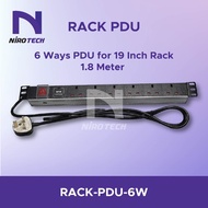 Rack PDU for 19-inch Rack (6 ways, 8 ways) - 1.8 Meter