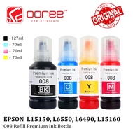 Epson 008 Original Pigment Ink Bottle Black Cyan Magenta Yellow For L15150 L15160 L6550 L6490