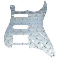 Kaish mặt kim cương kim loại cao cấp 11 lỗ ST Strat HSS Pickguard anốt hoá nhôm HSS miếng dán chống