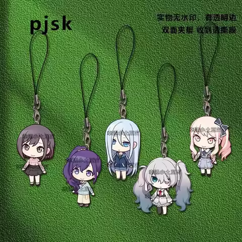 5Pcs Project Sekai Akiyama Mizuki Shinonome Ena IPhone/Xiaomi/Huawei Mobile Phone Case Keychain Key 